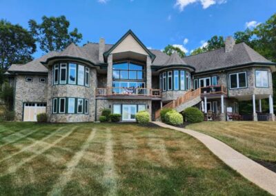 gutter installation on Virginia Luxury Home