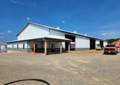 gutter installation on commercial building