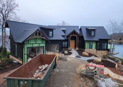 gutter installation on new build